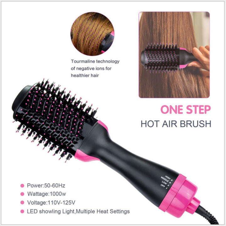 4 in 1 Hot Air Comb - Hair Dryer Comb-Curly Hair Dryer Comb Glossy.pk