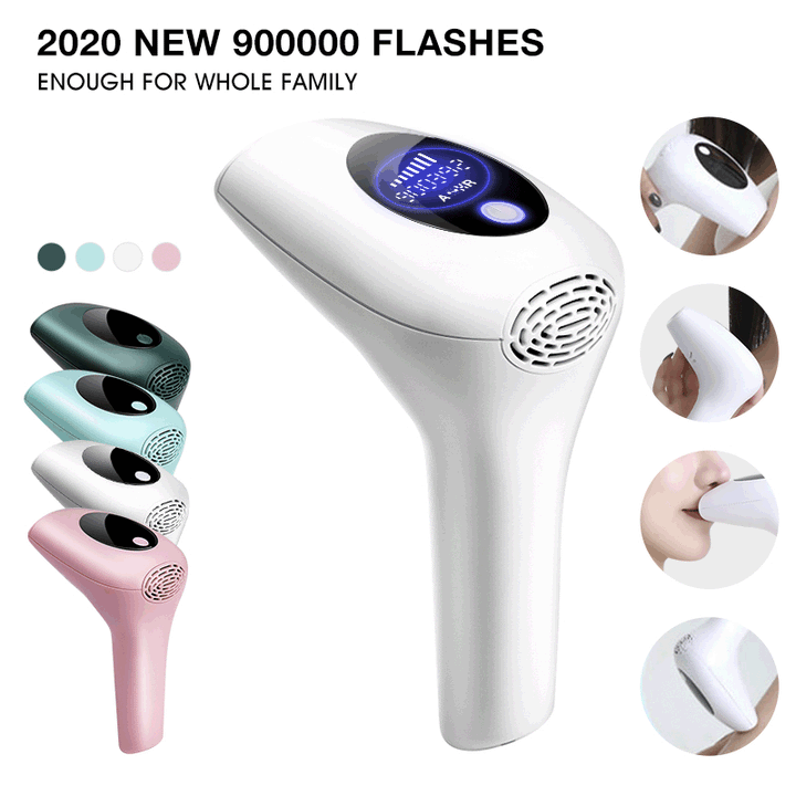 Chargeable 900,000 Flashes Laser IPL Hair Removal Device Glossy.pk