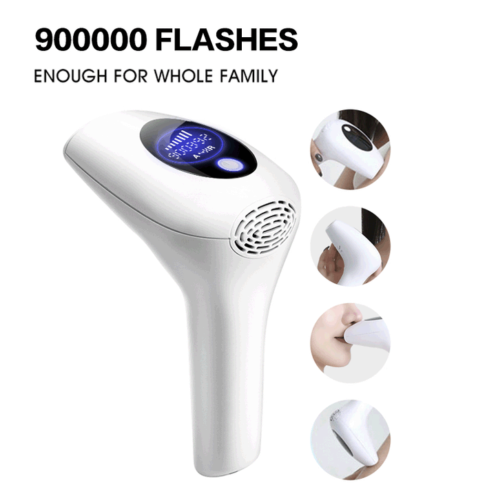 Chargeable 900,000 Flashes Laser IPL Hair Removal Device Glossy.pk