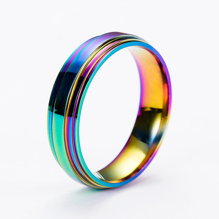One Piece Dropshipping New Colorful Titanium Steel Ring Fashion Stainless Steel Personality Ring Jewelry Wholesale Ring Wholesale Glossy.pk