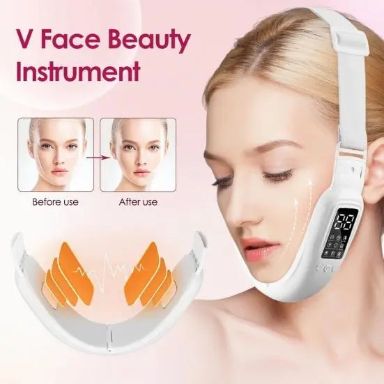 Double Chin Machine V Face Beauty Device Electric Face Lift Double Chin Device for Woman Glossy.pk