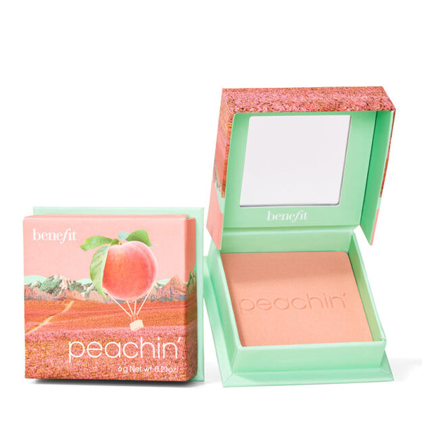 Benefit-Peachin' Shimmery Powder Blush - Golden Peach Benefit