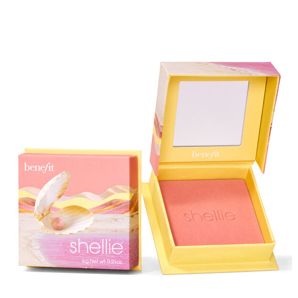 Benefit-Wonderful World Silky-Soft Powder Blush - Shellie Blush Benefit