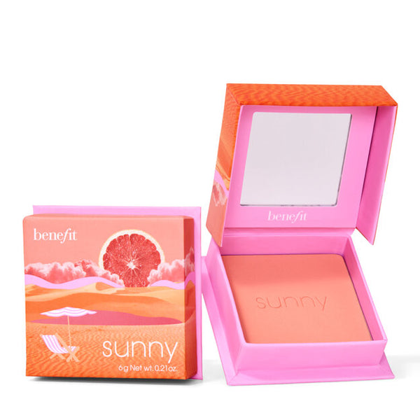 Benefit- Wonderful World Silky-Soft Powder Blush - Sunny Blush Benefit