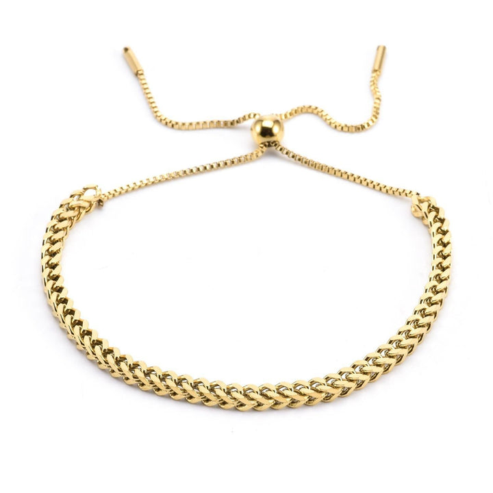 European and American popular wholesale design sense pull-out braided titanium steel bracelet in niche design does not fade hand ornament female girlfriend Glossy.pk