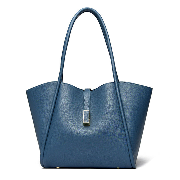 New 2024 Genuine Leather Tote Bag Commuter Large Capacity Classic Versatile Portable Large Capacity Crossbody Bag for Commuters Glossy.pk
