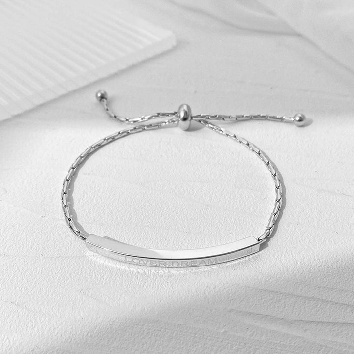 Titanium steel non-fading bracelet women's ins niche simple adjustable new cold style personality retro exquisite wholesale Glossy.pk
