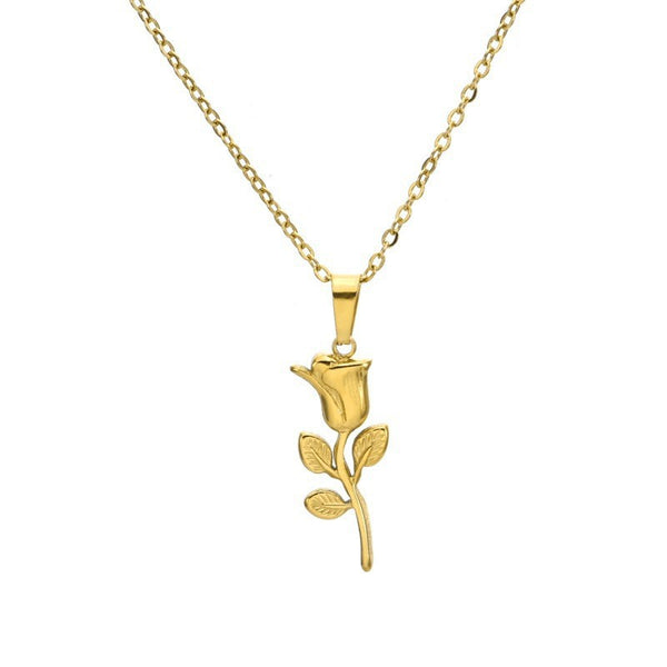 Cross-border light luxury, minimalist titanium steel, color-retaining necklace, women's ins, popular niche clavicle chain, commuting and dating, versatile accessories