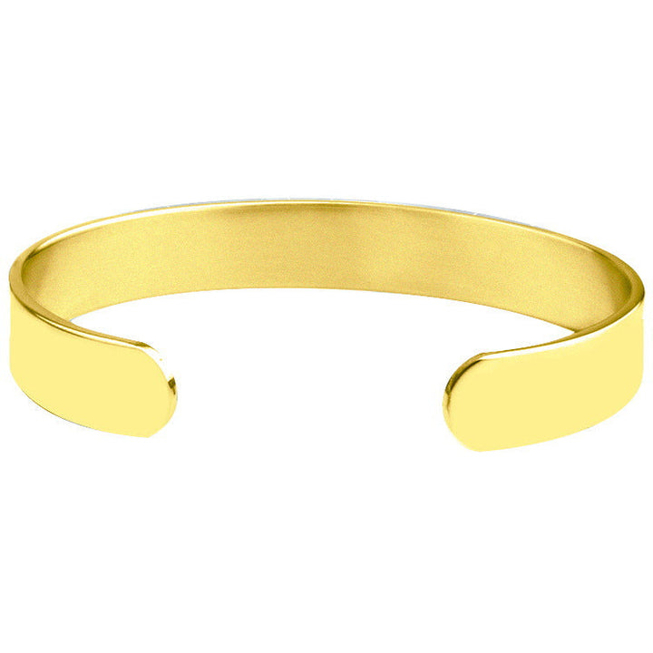 Cross Border Wave Bracelet I'LL ALWAYS BE WITH YOU 10mm Open Bracelet Ornament Glossy.pk