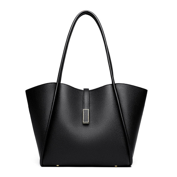 New 2024 Genuine Leather Tote Bag Commuter Large Capacity Classic Versatile Portable Large Capacity Crossbody Bag for Commuters Glossy.pk
