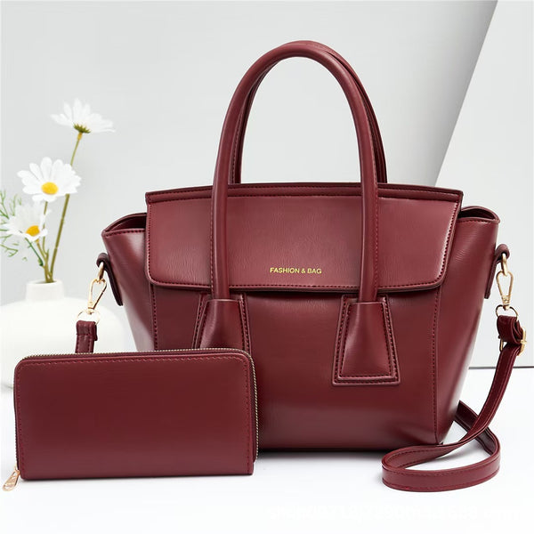 2024 Women's Fashion Handbag Set - Retro Shoulder & Messenger Bags Glossy.pk