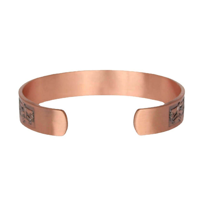 European and American cross-border new amazon red copper magnet bracelet retro simple bracelet red copper magnetic bracelet wholesale Glossy.pk