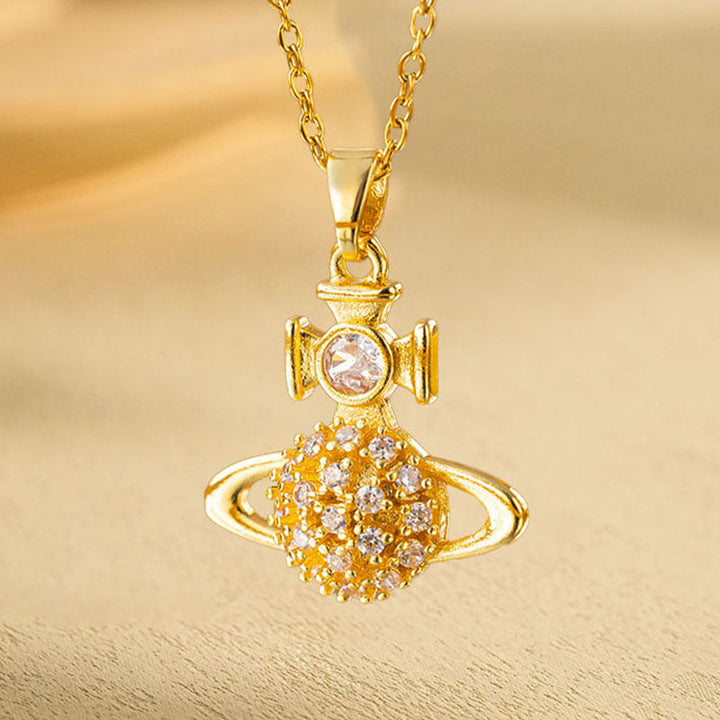 New Real Gold Electroplated Copper Micro Inlay Hollow Full Diamond Small Man Waist Pink Diamond Flower Series Stainless Steel Necklace Wholesale 16 Glossy.pk
