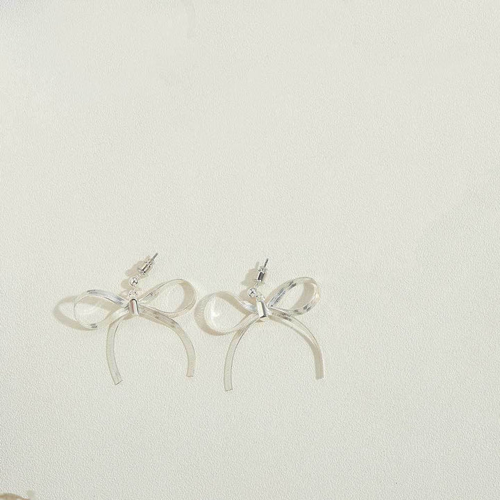 European and American cross-border earrings wholesale love butterfly letter earrings stainless steel light luxury exaggerated sense of luxury does not fade 18 Glossy.pk