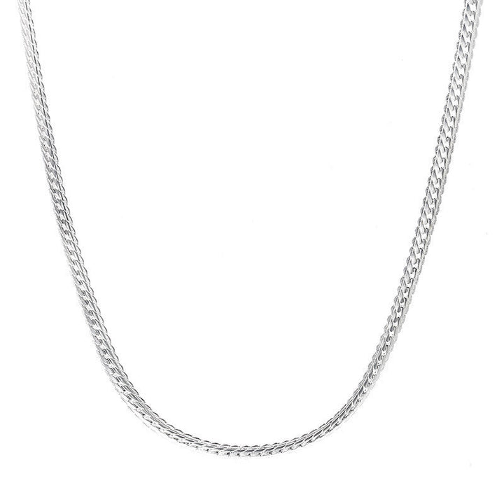 Sino-Italian cross-border wish European and American foreign trade necklace wholesale European and American silver necklace 5MM full side necklace manufacturers Glossy.pk