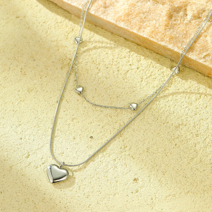 Cross-border e-commerce wholesale stainless steel triangle adjustable necklace is fashionable, simple and versatile, and the design does not fade 36 Glossy.pk