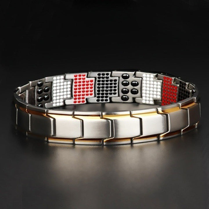 TEMU Cross Border Magnet Bracelet European and American Fashion Simple Detachable Couple Bracelet Magnet Element Bracelet Wholesale Glossy.pk