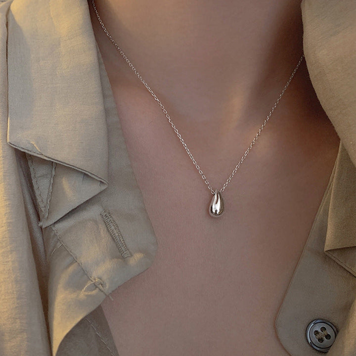 Cross-border e-commerce wholesale stainless steel triangle adjustable necklace is fashionable, simple and versatile, and the design does not fade 36 Glossy.pk
