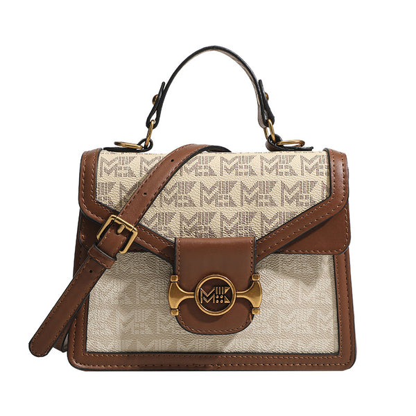 Retro Print Small Square Shoulder Bag - Elegant & Versatile High-End Fashion Handbag Glossy.pk