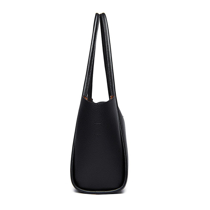 New 2024 Genuine Leather Tote Bag Commuter Large Capacity Classic Versatile Portable Large Capacity Crossbody Bag for Commuters Glossy.pk