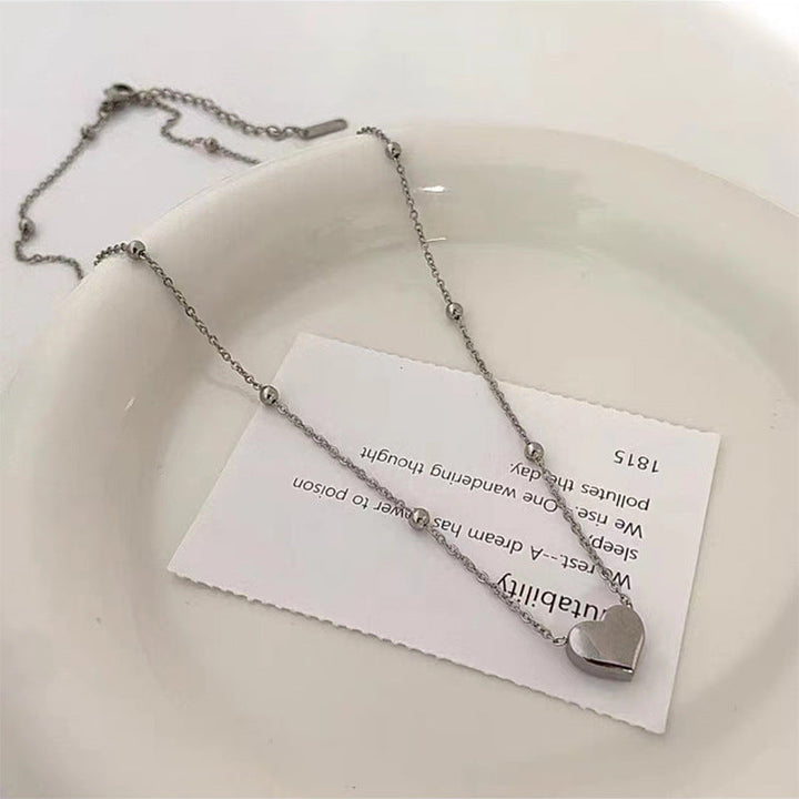 Cross-border e-commerce wholesale stainless steel triangle adjustable necklace is fashionable, simple and versatile, and the design does not fade 36 Glossy.pk