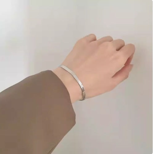 Cross-border European and American hot-selling style love heart shape double-layer new bracelet stainless steel fashion hand jewelry versatile fashion with 25 Glossy.pk