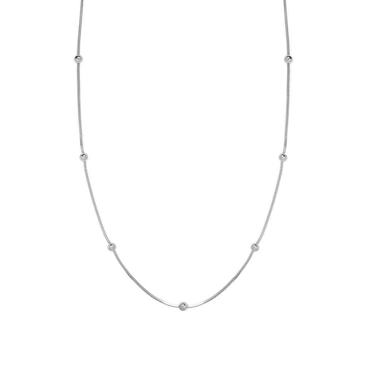 Simple and cold style, small beads, beads, necklaces, temperament, personality, Internet celebrities, hipsters, ins style, Korean wild, non-fading, wholesale Glossy.pk
