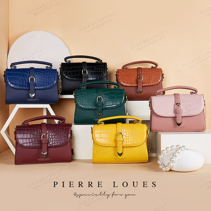 PIERRE LOUES new 2024 women's bag simple women's crossbody bag large capacity bag summer women Glossy.pk