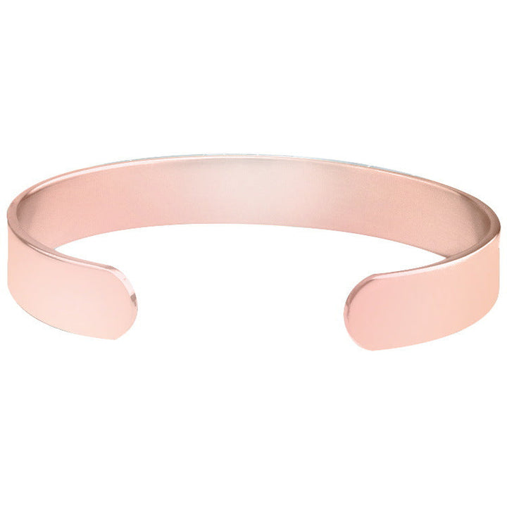 Cross Border Wave Bracelet I'LL ALWAYS BE WITH YOU 10mm Open Bracelet Ornament Glossy.pk