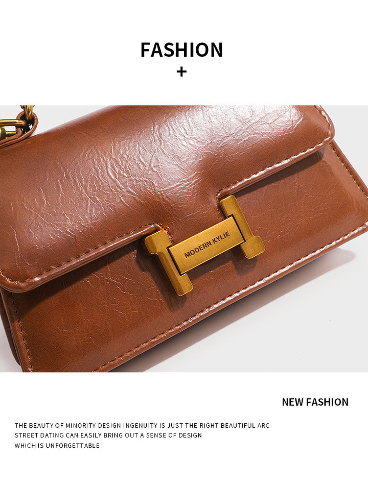 2024 Retro Elegant Shoulder Bag - High-End Fashion Versatile Handbag Glossy.pk