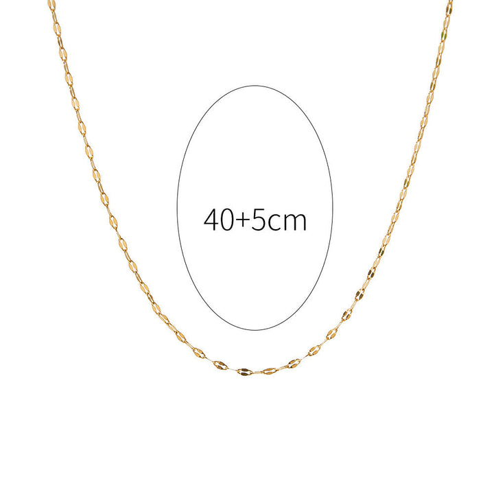 European and American cross-border wholesale high-quality temperament titanium steel necklace does not fade full diamond pendant jewelry wholesale stainless steel 13 Glossy.pk