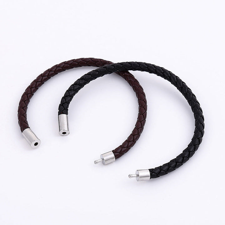 Cross-border hot-selling accessories, personalized simple PU woven leather bracelets, bracelets, Korean casual and versatile student accessories Glossy.pk