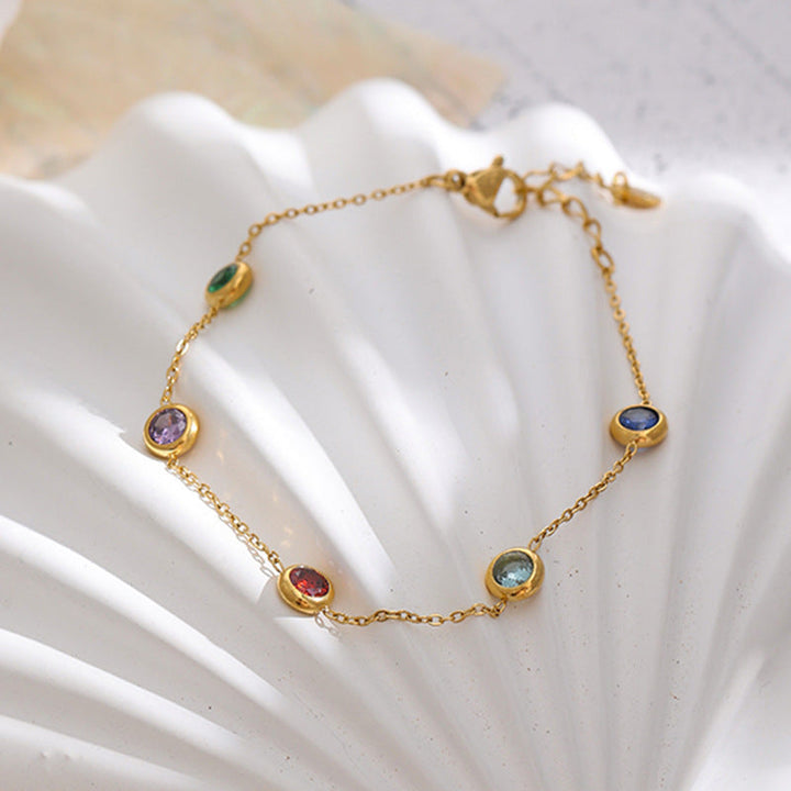 Cross-border, European and American hot-selling style, heart-shaped double-layered new bracelet, stainless steel, fashion hand jewelry, versatile and trendy with 28 Glossy.pk