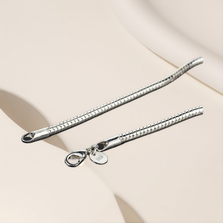 In China and Europe European and American popular jewelry simple silver-plated snake chain bracelet AliExpress 3MM snake bone bracelet manufacturers wholesale