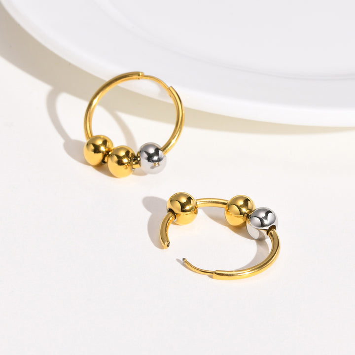 European and American hot cross-border wholesale cold wind metal earrings Internet celebrity niche design sense retro exaggerated new earrings