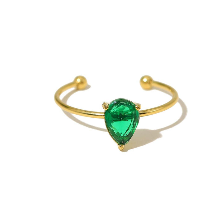 European and American cross-border ring wholesale European and American style retro design simple non-fading open stainless steel ring simple Glossy.pk