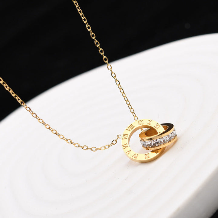 2024 new 18K gold high-quality gold snake bone chain anklet women's ins cold wind simple forest system does not fade 30 Glossy.pk