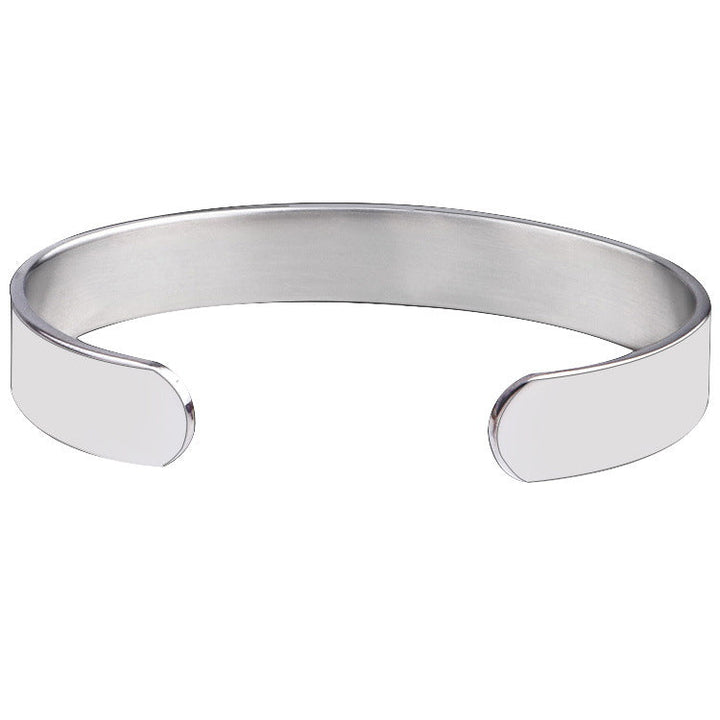 Cross Border Wave Bracelet I'LL ALWAYS BE WITH YOU 10mm Open Bracelet Ornament Glossy.pk