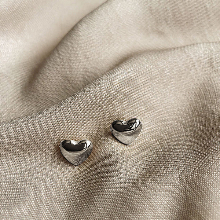 European and American cross-border earrings wholesale love butterfly letter earrings stainless steel light luxury exaggerated sense of luxury does not fade 18 Glossy.pk