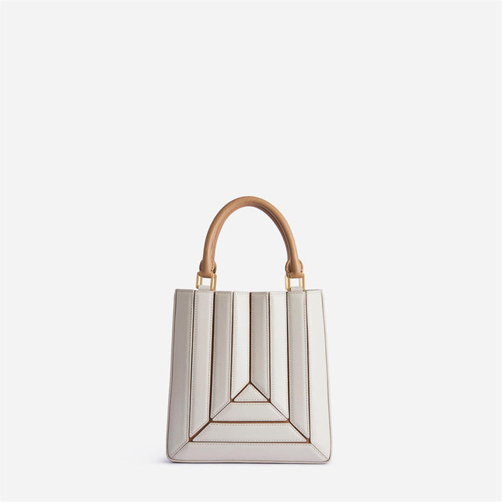Multicolor Vegan Leather Hand & Shoulder Bag - Color Block Crossbody with Detachable Strap Glossy.pk
