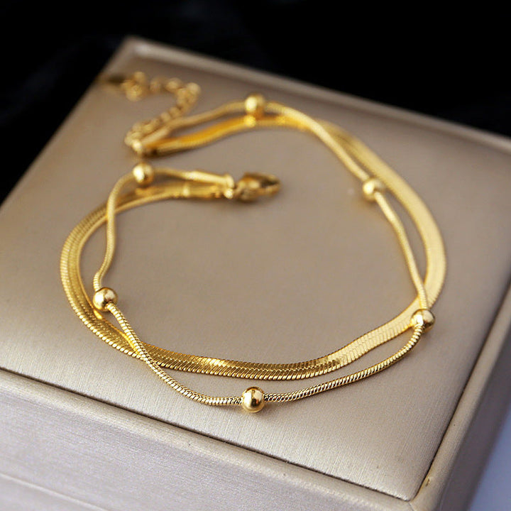 Sense of luxury, delicate shell claw diamond, starfish, titanium steel anklet, sweet ocean style, new ankle and foot chain 22 Glossy.pk