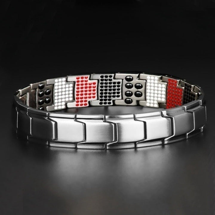 TEMU Cross Border Magnet Bracelet European and American Fashion Simple Detachable Couple Bracelet Magnet Element Bracelet Wholesale Glossy.pk