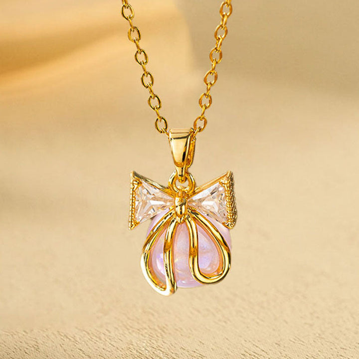New Real Gold Electroplated Copper Micro Inlay Hollow Full Diamond Small Man Waist Pink Diamond Flower Series Stainless Steel Necklace Wholesale 16 Glossy.pk