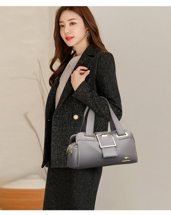 Women's Designer Luxury Mom Korean Version Portable Crossbody Shoulder Large Capacity Bag Glossy.pk