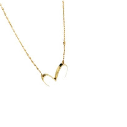 2024 New Love Mother-of-pearl Pendant Special-shaped Unique Black and White Love Necklace Stud Set Temperament Simple Female Glossy.pk