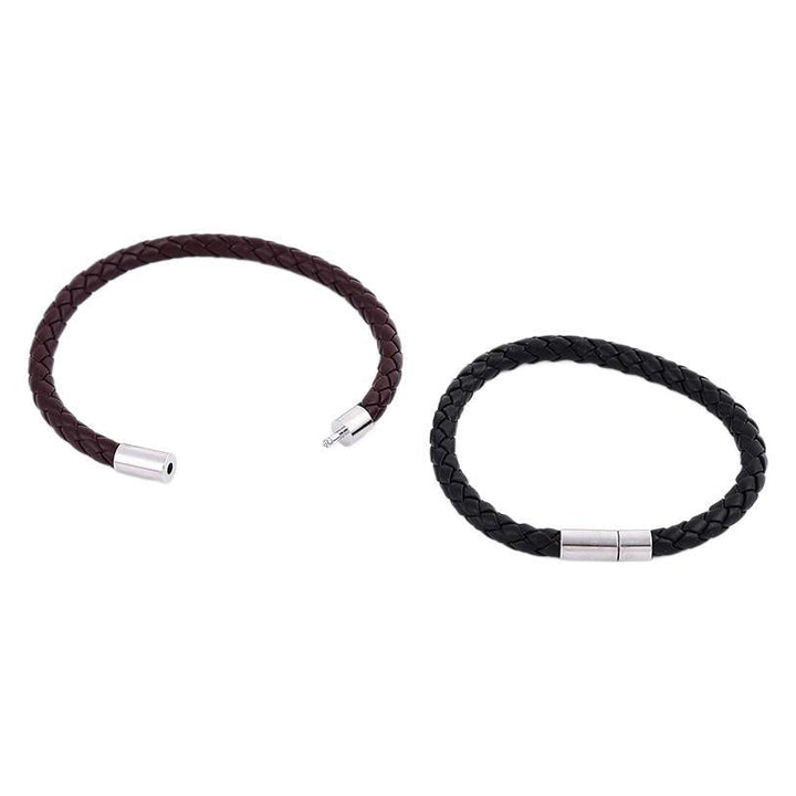 Cross-border hot-selling accessories, personalized simple PU woven leather bracelets, bracelets, Korean casual and versatile student accessories Glossy.pk