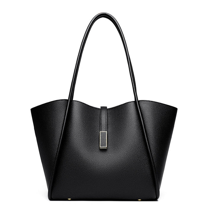New 2024 Genuine Leather Tote Bag Commuter Large Capacity Classic Versatile Portable Large Capacity Crossbody Bag for Commuters Glossy.pk
