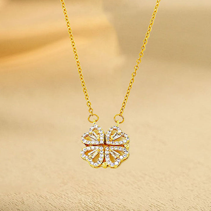 European and American cross-border wholesale high-quality temperament titanium steel necklace does not fade full diamond pendant jewelry wholesale stainless steel 13 Glossy.pk