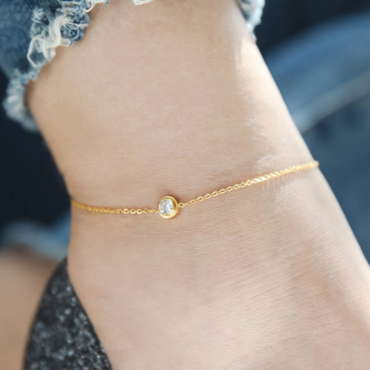 Sense of luxury, delicate shell claw diamond, starfish, titanium steel anklet, sweet ocean style, new ankle and foot chain 22 Glossy.pk