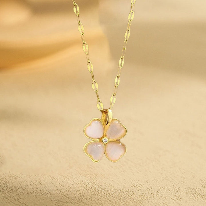 European and American cross-border wholesale high-quality temperament titanium steel necklace does not fade full diamond pendant jewelry wholesale stainless steel 13 Glossy.pk